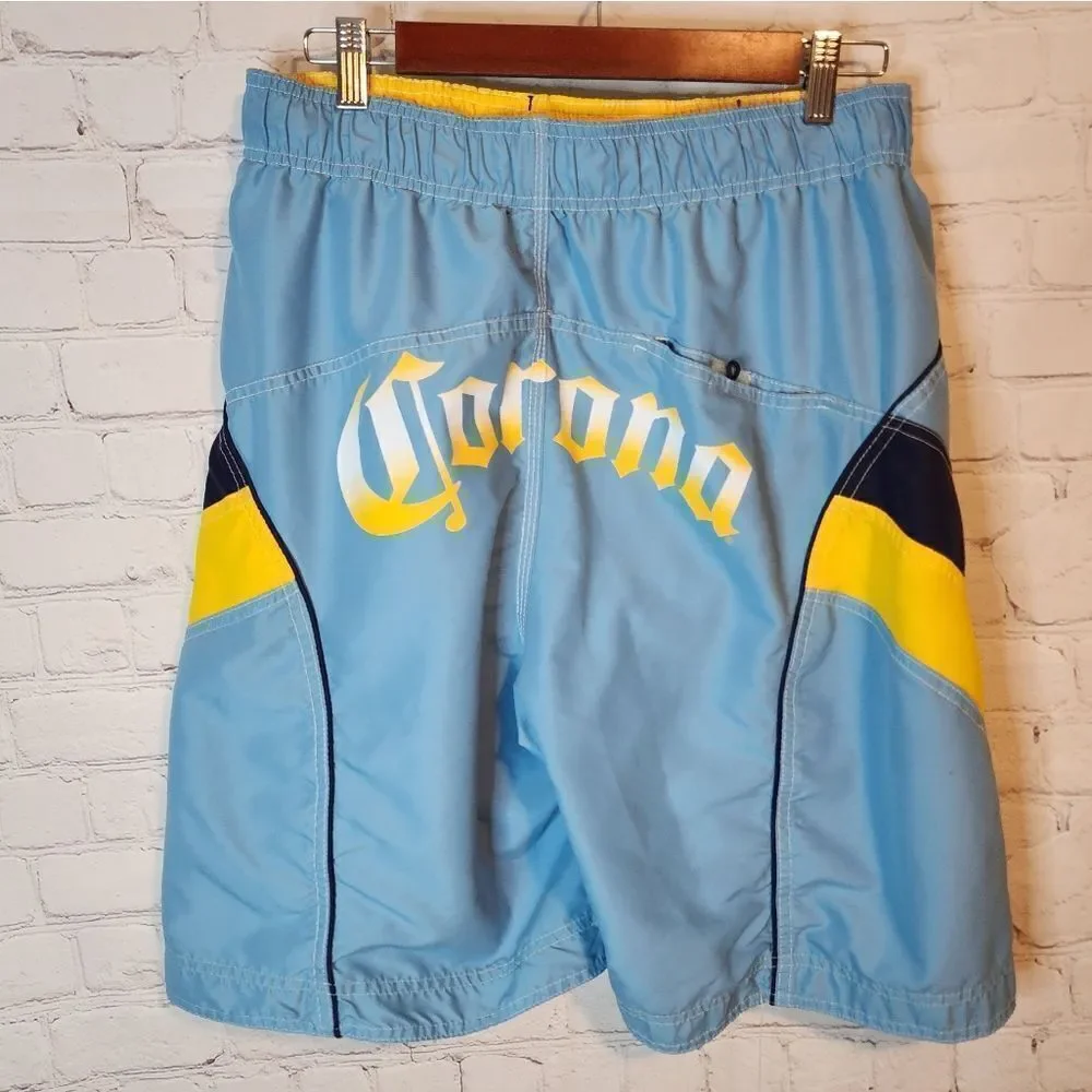 Men's Corona Extra swim trunks, size Large